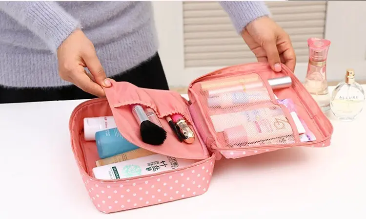 Picture of Women Multifunction Travel Cosmetic Bag Makeup Case Pouch Toiletry Organizer