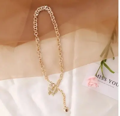 Picture of 2021 Trend Elegant  Moon Pentagram Pendant Necklace Jewelry Drop Oil Butterfly Love Simple Necklace