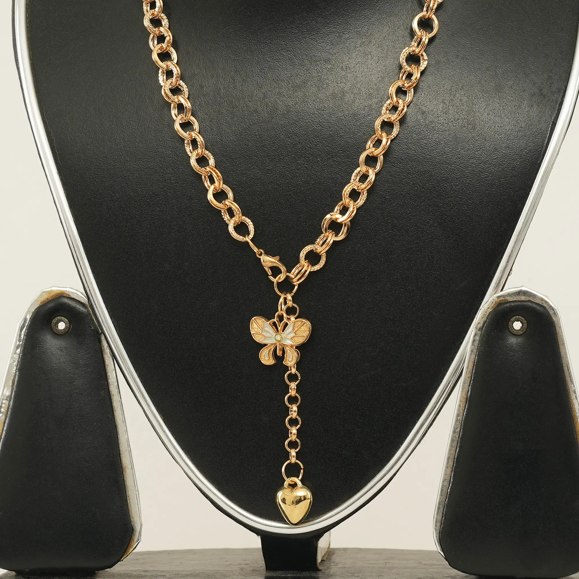 Picture of 2021 Trend Elegant  Moon Pentagram Pendant Necklace Jewelry Drop Oil Butterfly Love Simple Necklace