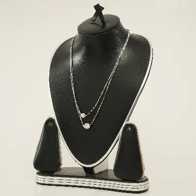 Picture of Double Layer Shiny  Zirconia Crystal Lucky Ball Pendant Necklace For Women