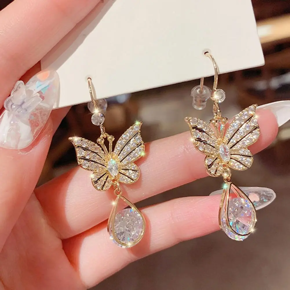 Picture of Pair Hook Earrings All Match Earrings Electroplating Long Lasting Drop Earrings - Ear Ring