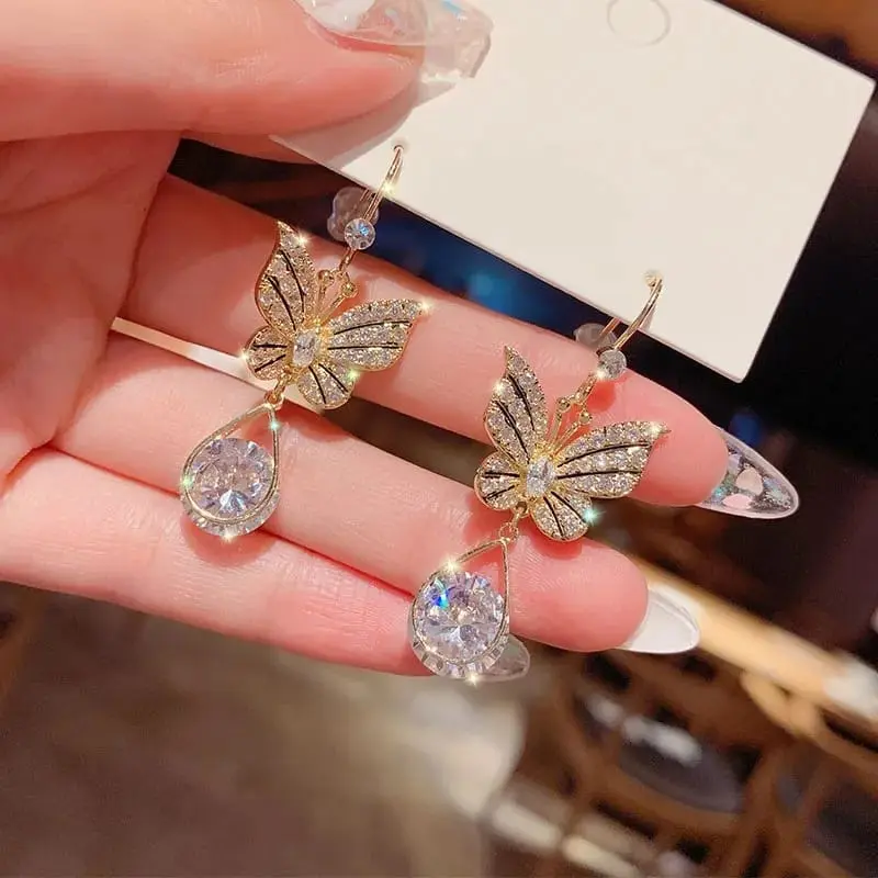Picture of Pair Hook Earrings All Match Earrings Electroplating Long Lasting Drop Earrings - Ear Ring