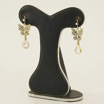 Picture of Pair Hook Earrings All Match Earrings Electroplating Long Lasting Drop Earrings - Ear Ring