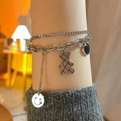 Picture of Fashion Bear Bracelet couple Bracelet double layer lovely bear bracelet