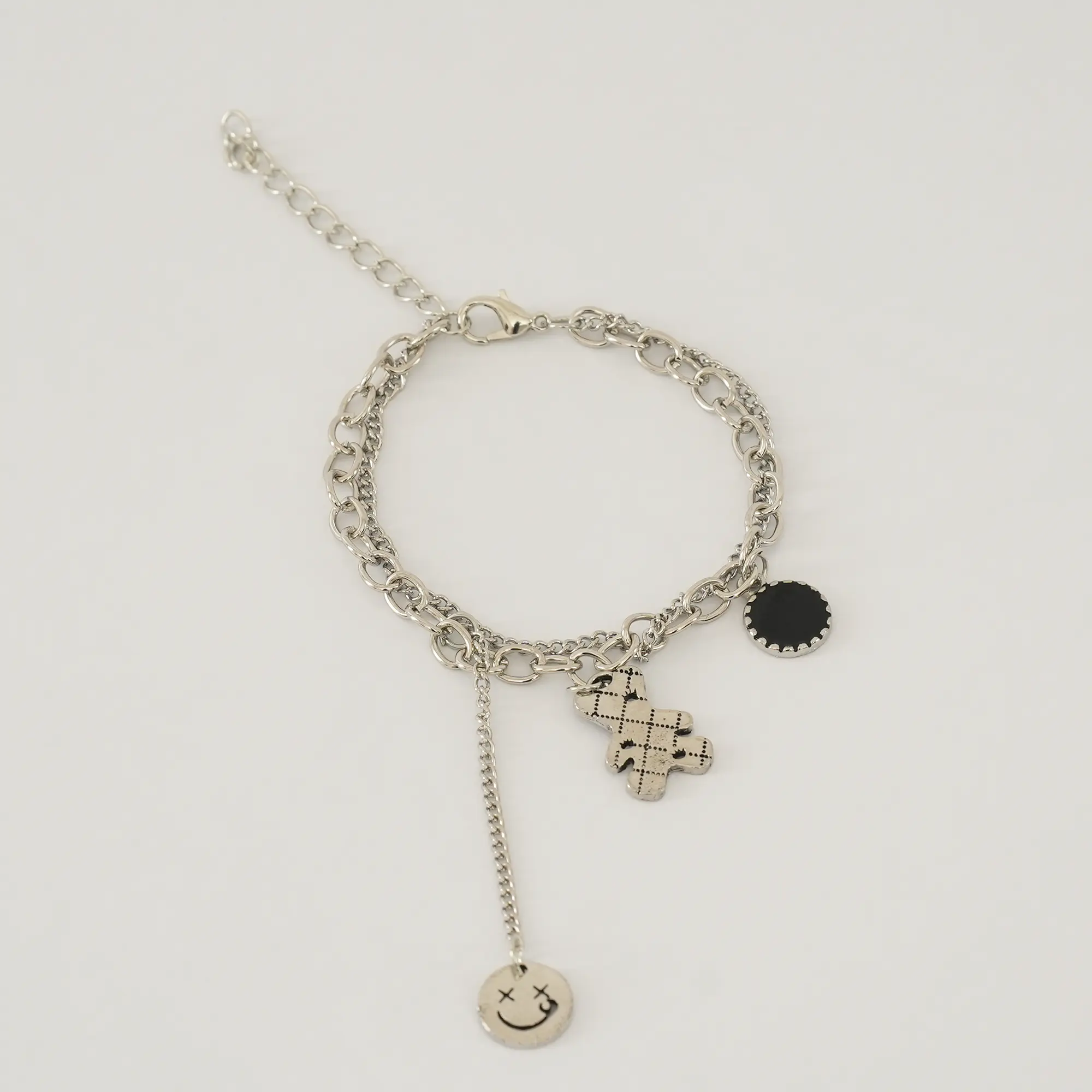 Picture of Fashion Bear Bracelet couple Bracelet double layer lovely bear bracelet