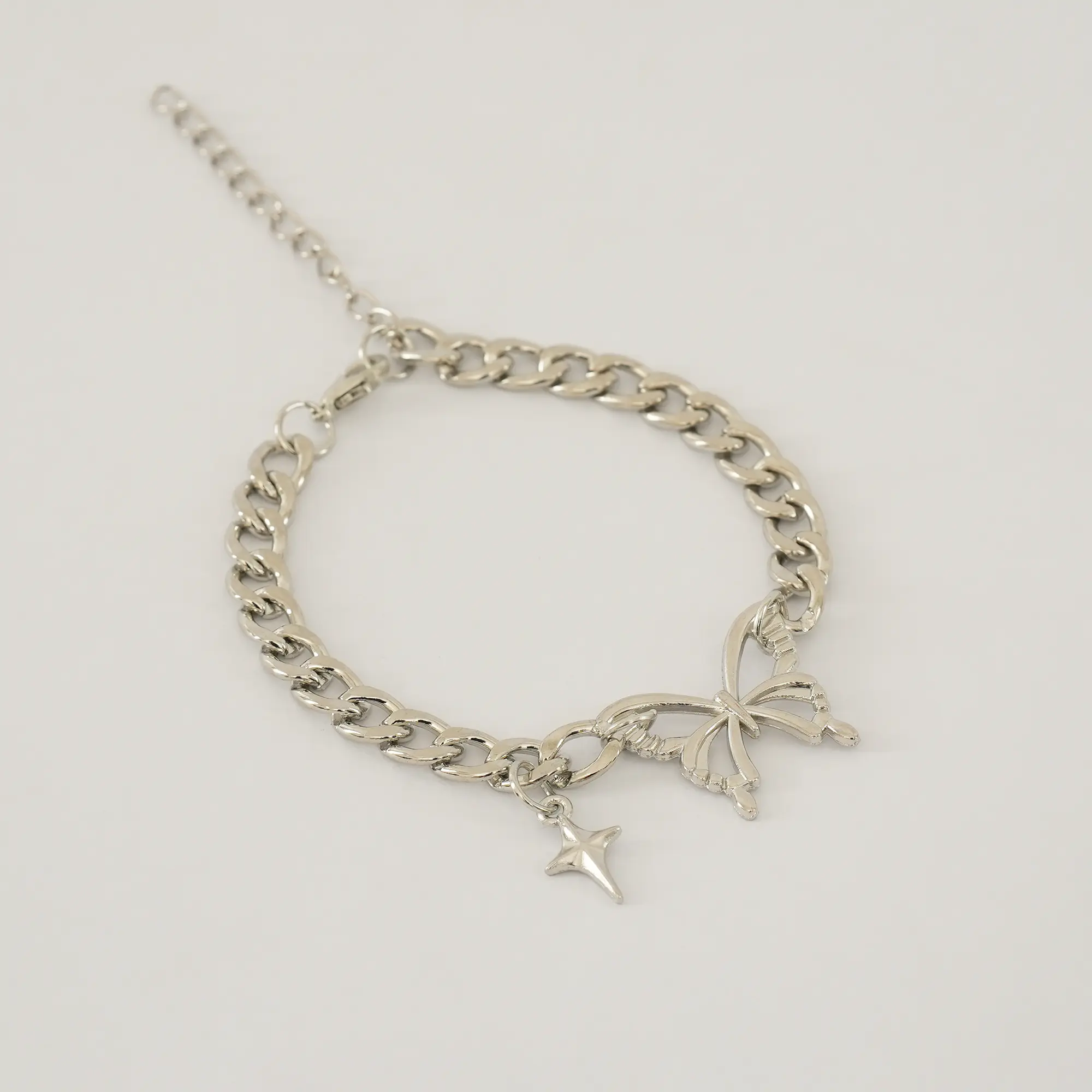 Picture of Star  Pendant Bracelet For Women Retro Punk Gothic Butterfly Bracelet Jewelry