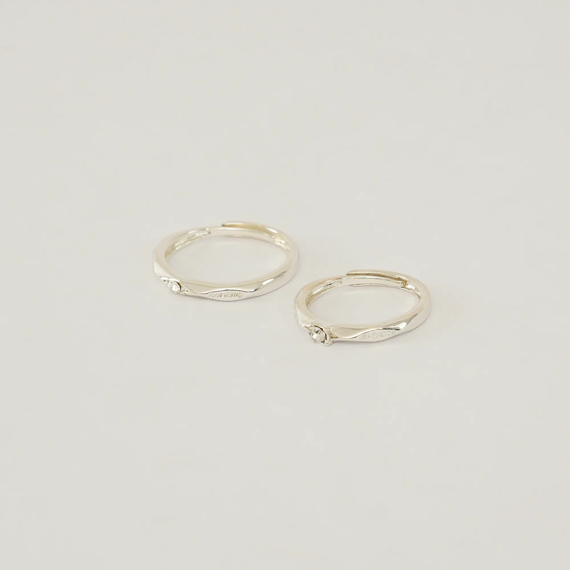 Picture of Her King His Queen Couple Wedding Rings For Women Men Valentine's Day Gift
