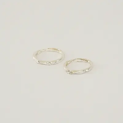 Picture of Her King His Queen Couple Wedding Rings For Women Men Valentine's Day Gift