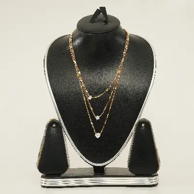 Picture of Bohemian Long Pendant Necklaces Lady Vintage Simple Multi-Layer Pentagram Love Water Necklace Statement Jewelry For Women Gift