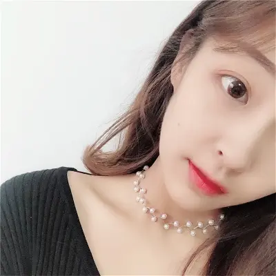 Picture of New Temperament Pearl Clavicle Chain Simple Versatile Folding Line Neckband Necklace Women