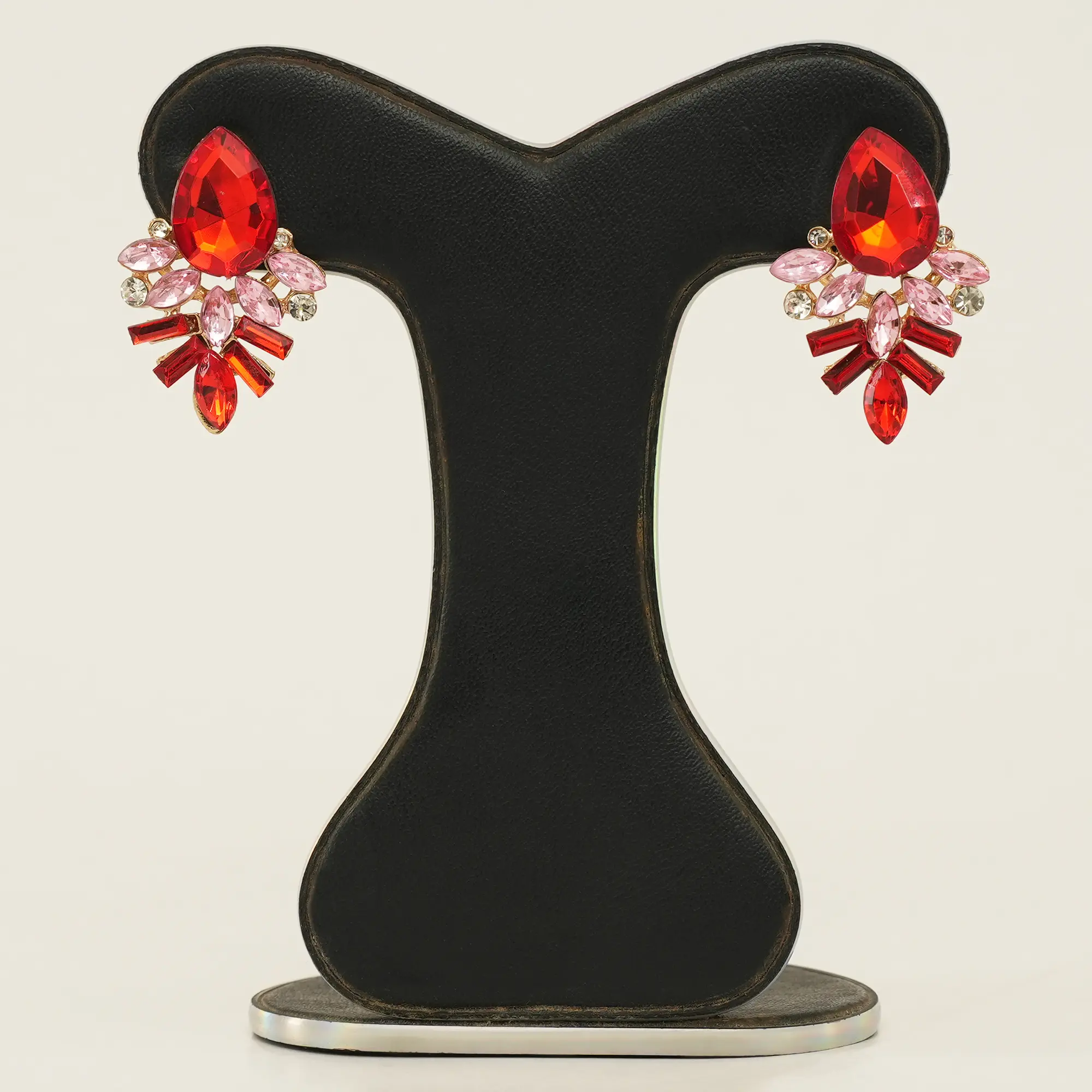 Picture of New Fashion Style Colorful Earrings Handmade Rhinestone Sweet Crystal Stud Earrings For Women Girl Luxury Jewelry 2022 - Ear Ring