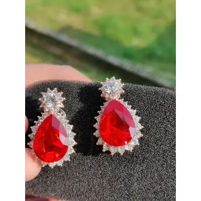 Picture of Fashionable Top Earring For Girls Women Zorcone crystal earring for birthday gift - Earrings for Girls