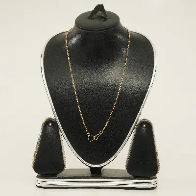 Picture of Interlocked Double Heart Necklace Stainless Steel Hollow Heart Pendant Clavicle Necklace Women Sisters Jewelry
