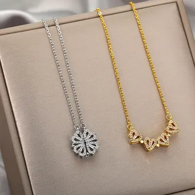 Picture of Four Leaves Of Magnetic Folded Heart -Shaped For Women