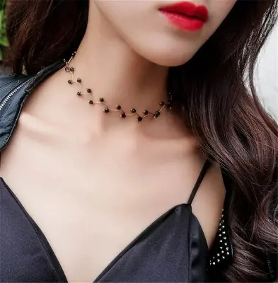Picture of Clavicle Chain Simple Versatile Folding Line Full  Neckband Necklace For Women