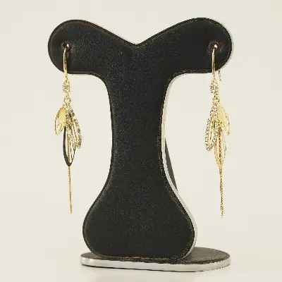 Picture of Dragonfly Wings Zircon Opal Long Tassel Earrings for Women