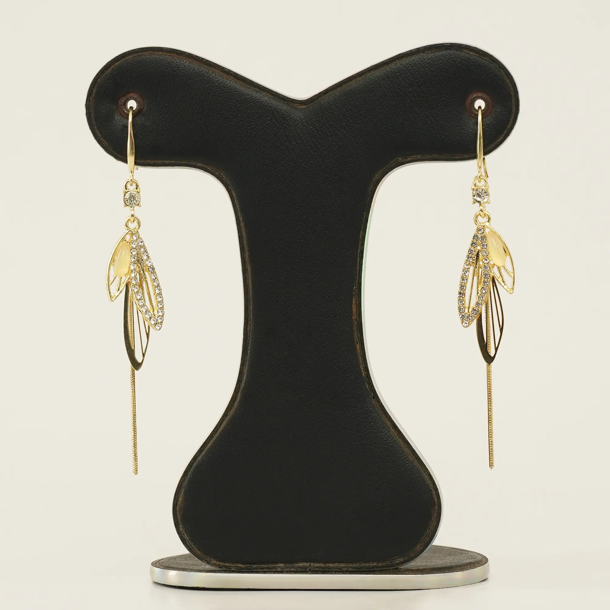 Picture of Dragonfly Wings Zircon Opal Long Tassel Earrings for Women
