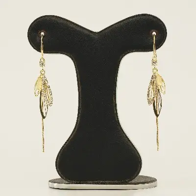 Picture of Dragonfly Wings Zircon Opal Long Tassel Earrings for Women