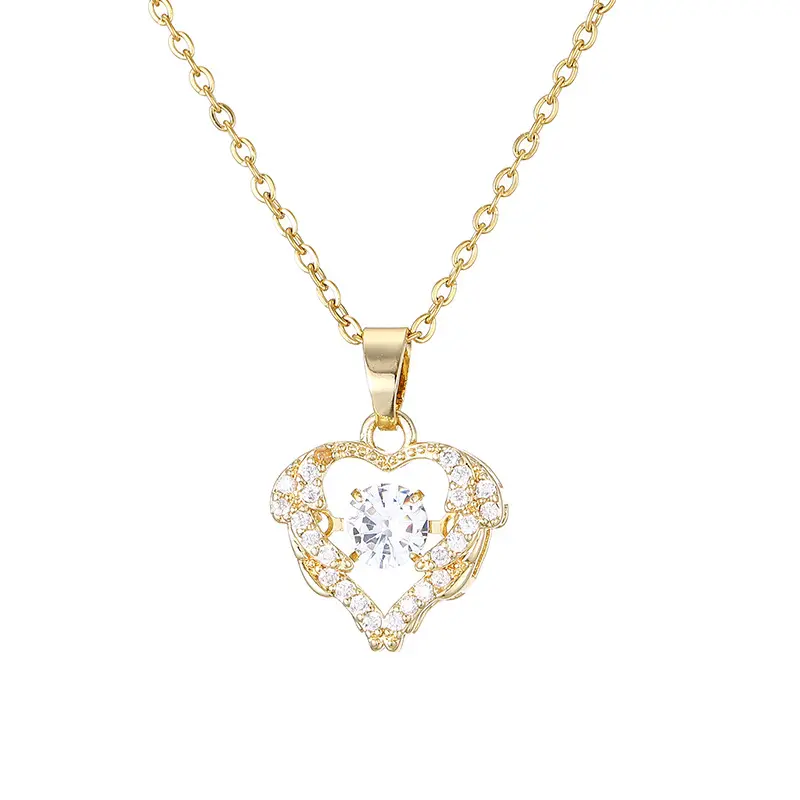 Picture of Korean Version of Personality Versatile Smart Love Pendant Fashion Ocean Heart Necklace for Your Beating Heartbeat Gift