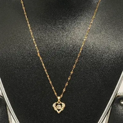 Picture of Korean Version of Personality Versatile Smart Love Pendant Fashion Ocean Heart Necklace for Your Beating Heartbeat Gift
