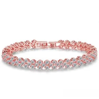 Picture of Love Shape Crystal Zircon Bracelet For Womens and girls