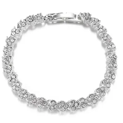 Picture of Love Shape Crystal Zircon Bracelet for girls and womens