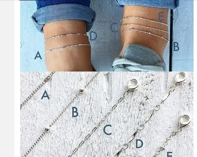 Picture of Delysia King 5pcs/set Women Summer Round Ball Beads Anklet Beach Fashion Personality Handmade Foot Ring