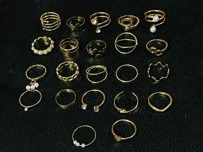 Picture of 22 PCS Different Designs Fingerring Set for Girls and Women for Party and Occassion
