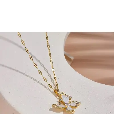 Picture of Butterfly Pendant Necklace for Girls and Women in Anniversary and Birthdayparty GIFT
