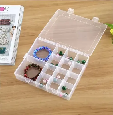 Picture of 14 Grid 1pcs Jewellery Transparent  Storage Box