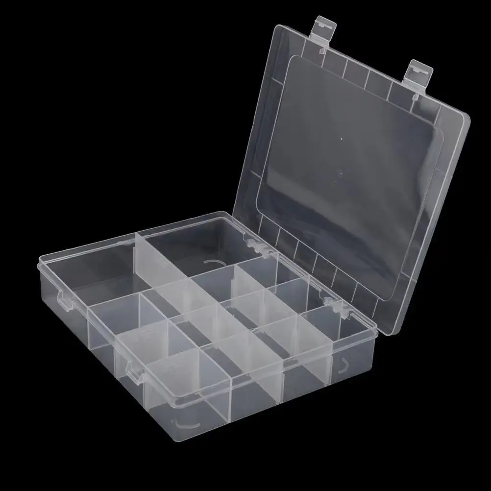 Picture of 14 Grid 1pcs Jewellery Transparent  Storage Box