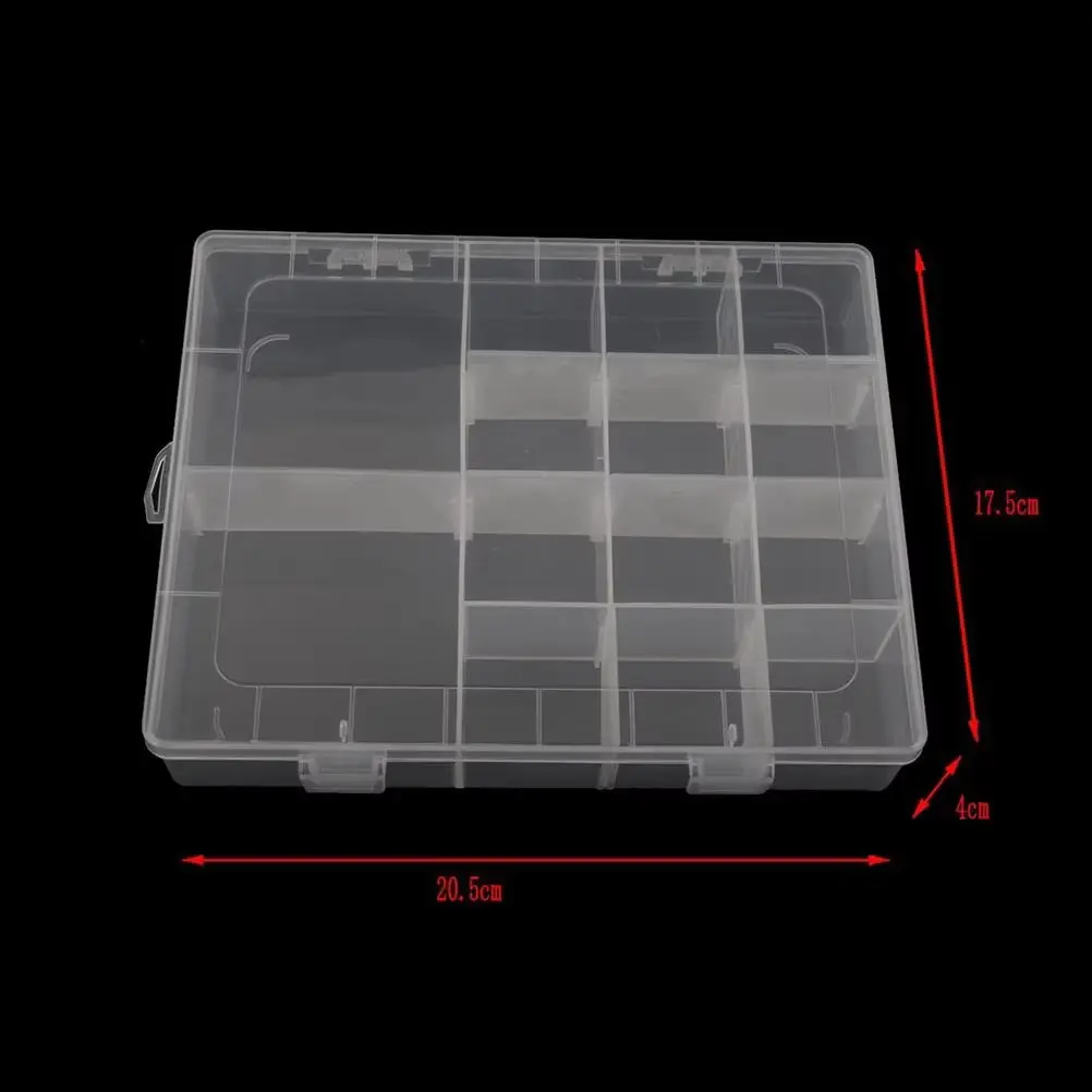 Picture of 14 Grid 1pcs Jewellery Transparent  Storage Box