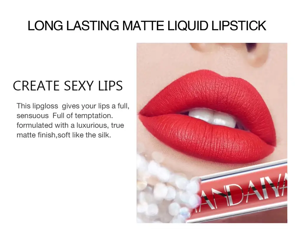 Picture of 6 PCS Liquid Lipstick Set Make-up Waterproof Long lasting Cosmetics Matte Lipstick LipGloss Kit for Girls and Women