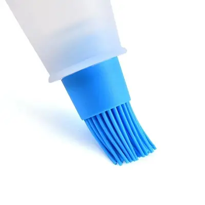 Picture of Silicone Oil Bottle Brush Oil Dispenser Bottle With Barbecue Brush Portable Outdoor BBQ Accessories Kitchen Baking Gadgets