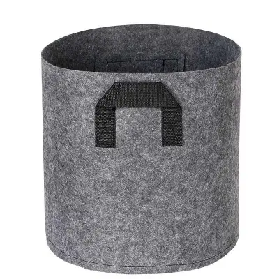 Picture of Breathable Plant Fiber Grow Bags Non-Woven Tomato Tree Planting Felt Flower Pots