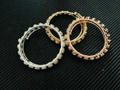 Picture of Fashion Crystal Bracelet for Women Wedding Bangle Hand Jewelry Multi-Layer Bridal Rhinestone Bracelet