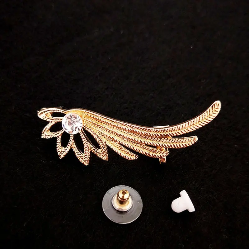 Picture of Fashion women's Earrings New Angel Wings Ear clip ear-hook trend personalized hollow alloy Wings earring Fashion Jewelry gift - Earrings (color guaranteed)