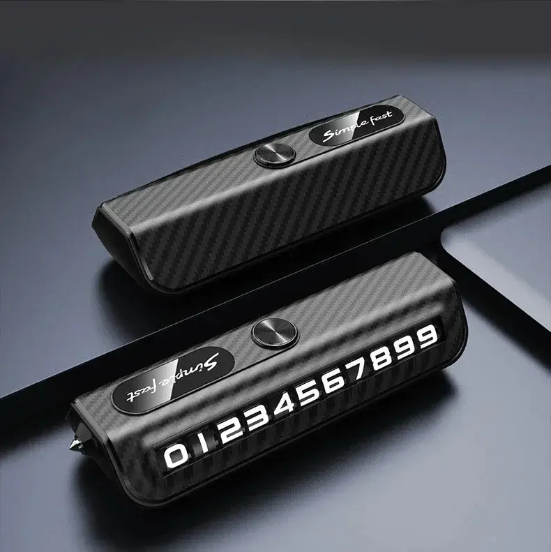 Picture of Multi-Functional Car Phone Number Plate with Safety Hammer