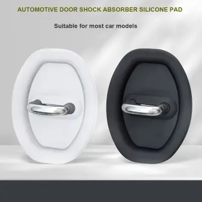 Picture of 4 PCS Luxury Car Door Lock Protection Pad Universal Silicone Cover with Sound Reduction Shock Absorption Exterior Accessories Part