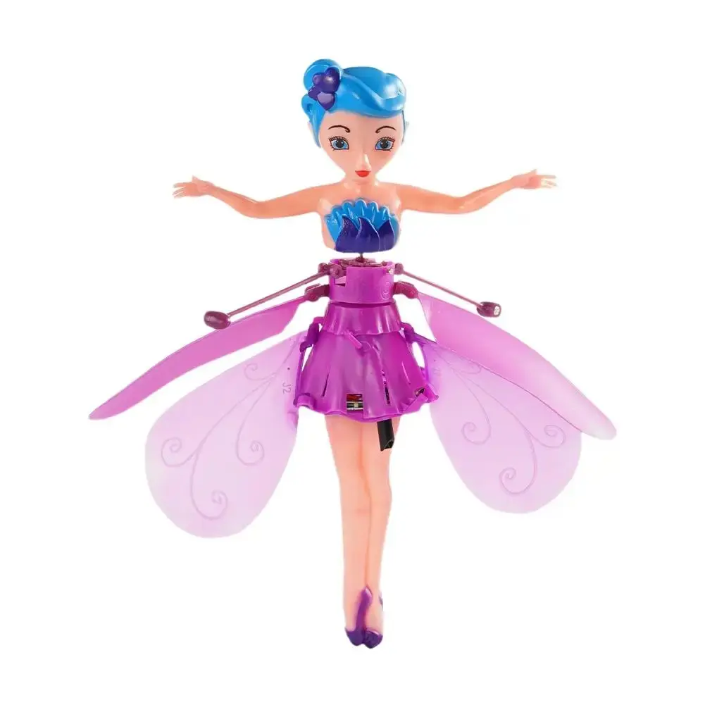 Picture of Rechargeable Gesture Aircraft Girls Toy Hand Sensor Magical Flying Pixie Toy Infrared Sensor Flying Doll
