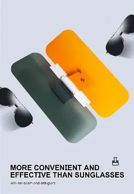 Picture of Car Day Night Anti-Glare Mirror Sports Style Sun Visor Night Vision Goggles Foldable Anti-Dazzle Sunshade