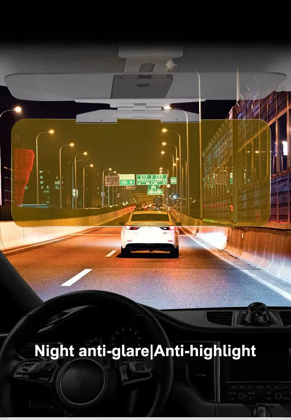 Picture of Car Day Night Anti-Glare Mirror Sports Style Sun Visor Night Vision Goggles Foldable Anti-Dazzle Sunshade