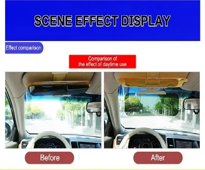 Picture of Car Day Night Anti-Glare Mirror Sports Style Sun Visor Night Vision Goggles Foldable Anti-Dazzle Sunshade
