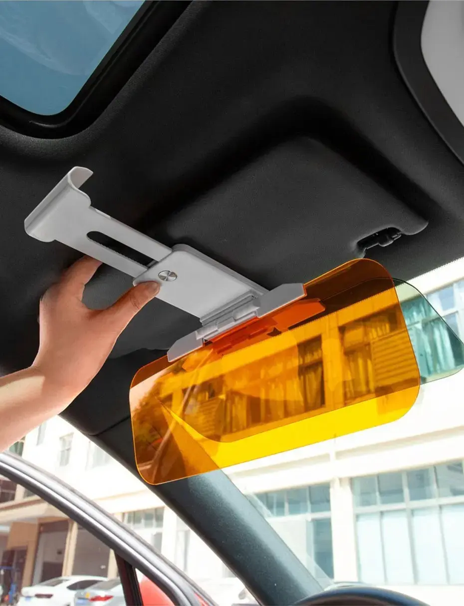 Picture of Car Day Night Anti-Glare Mirror Sports Style Sun Visor Night Vision Goggles Foldable Anti-Dazzle Sunshade