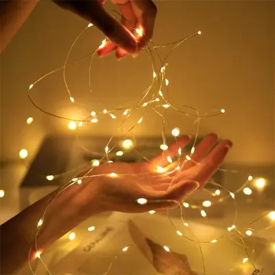 Picture of LED Light Christmas Fairy Tale Lamp Lantern Creative Star String Light Battery Copper Wire Light