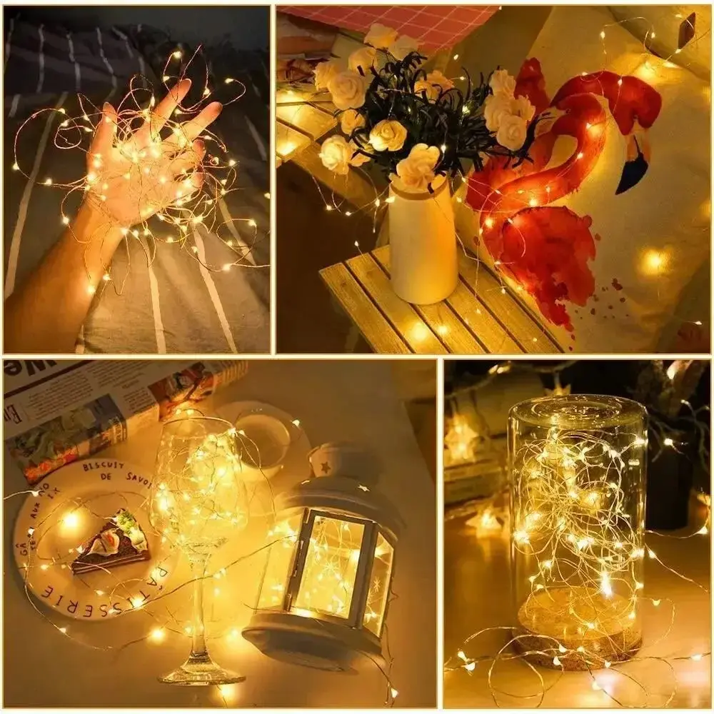 Picture of LED Light Christmas Fairy Tale Lamp Lantern Creative Star String Light Battery Copper Wire Light
