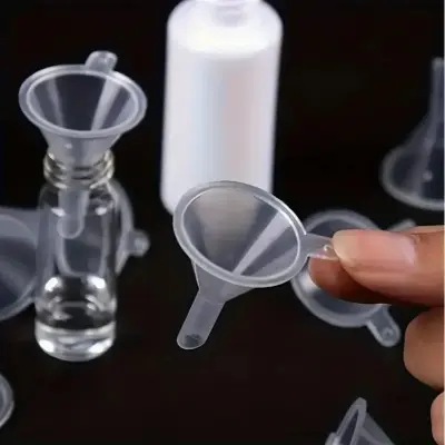 Picture of 10 pcs Precision Mini Funnels Refillable Perfume Bottle Funnel Mini Perfume Travel Bottle Bottom Fill Perfume Dispenser