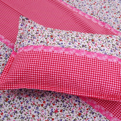 Picture of Cotton Fabric Multicolor Print Double King Size Bedsheet Set (7.5 by 8.5 Feet) with Two Pillow Covers - Elegant Bedding - Easy Maintanance