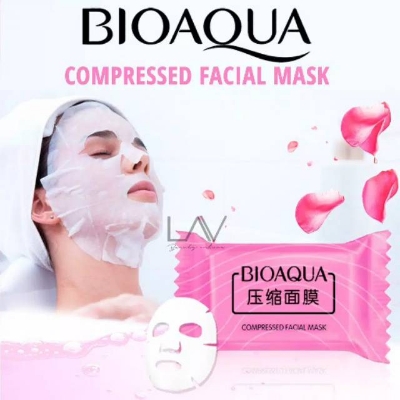 Picture of BIOAQUA Compressed Facial Mask Women Beauty Disposable Face Mask Paper Cotton Natural Skin Care Wrapped Masks
