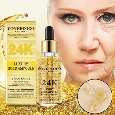 Picture of Luxury Anti Wrinkle Anti-aging Natural Lifting Moisturizing Face Lift Essential Oil 24k Gold Serum-30m
